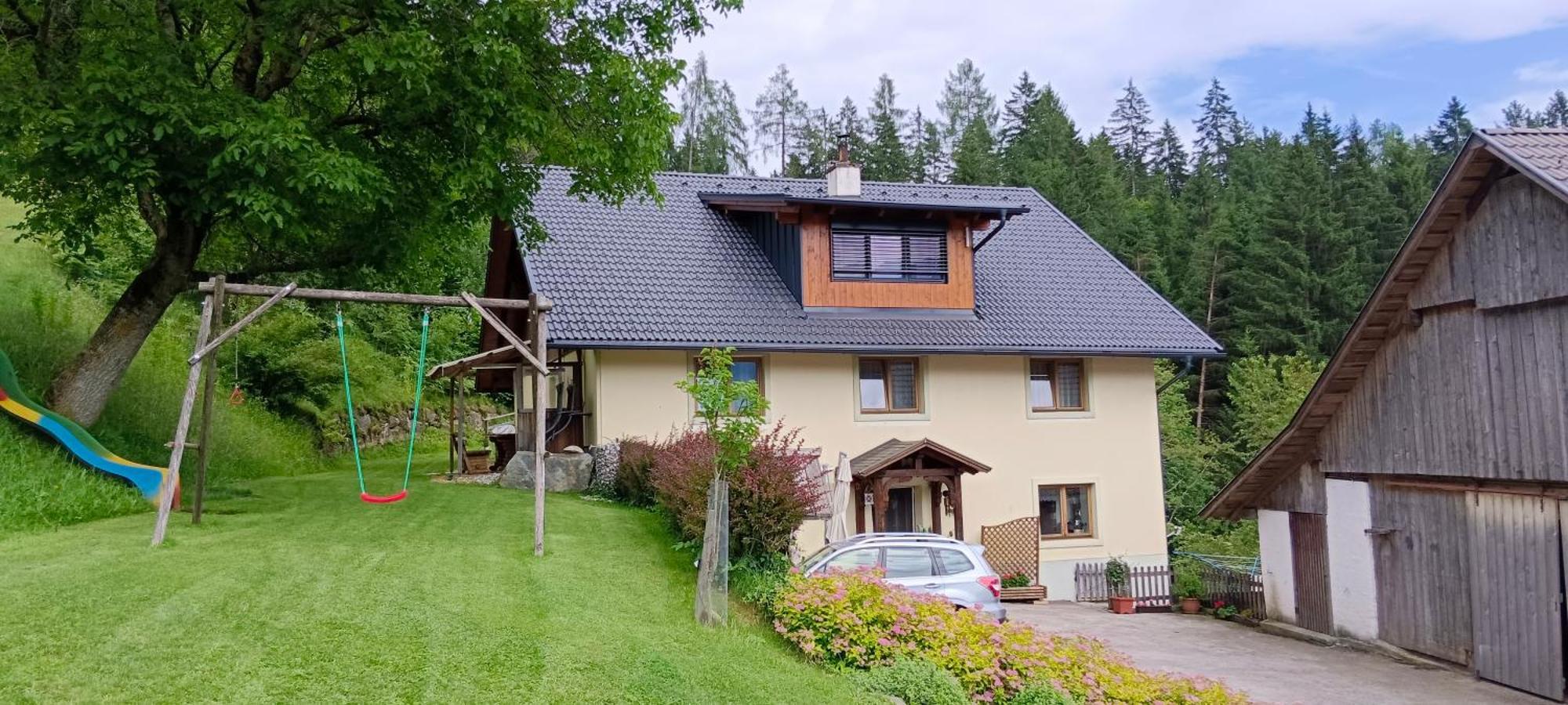 Ferienwohnung Haus Tonelehof Dellach im Drautal Exterior foto