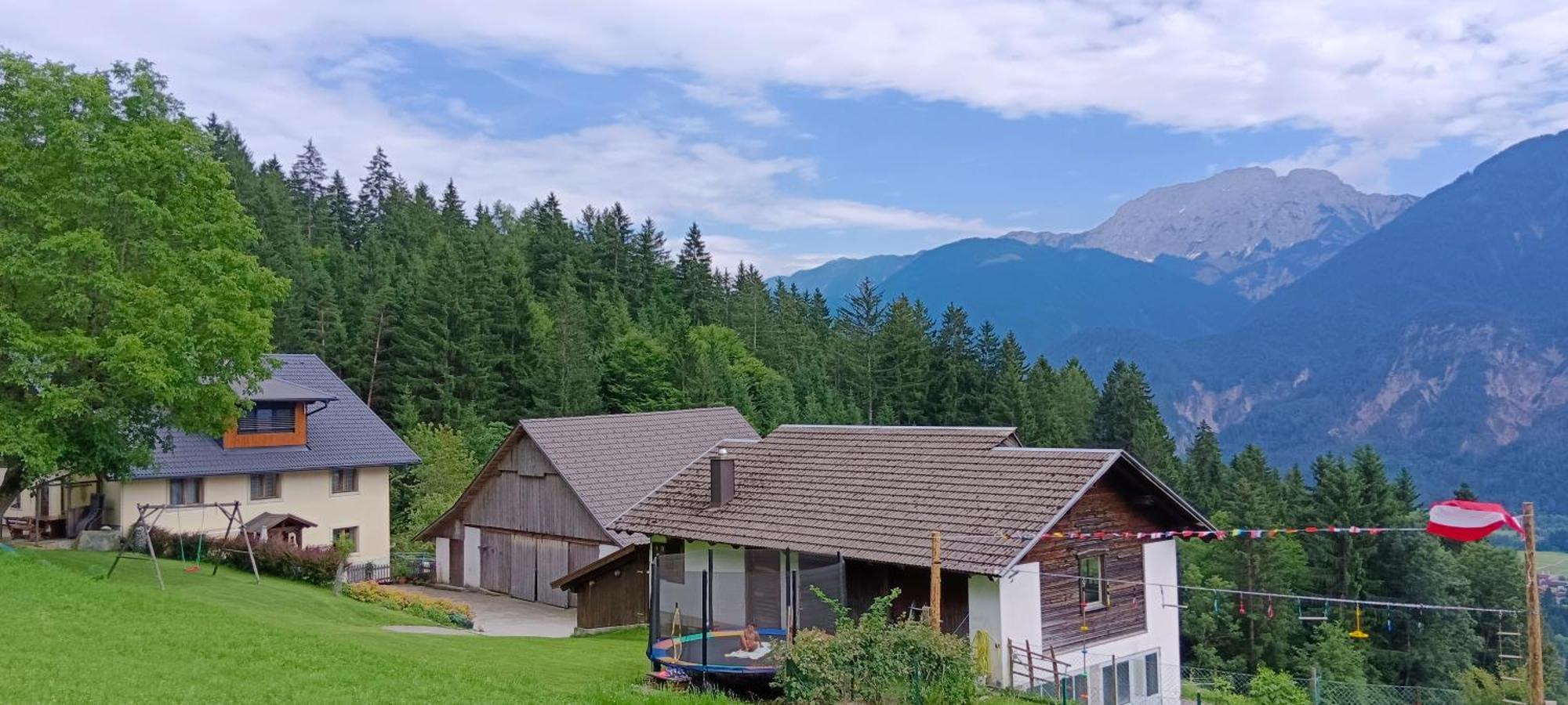 Ferienwohnung Haus Tonelehof Dellach im Drautal Exterior foto
