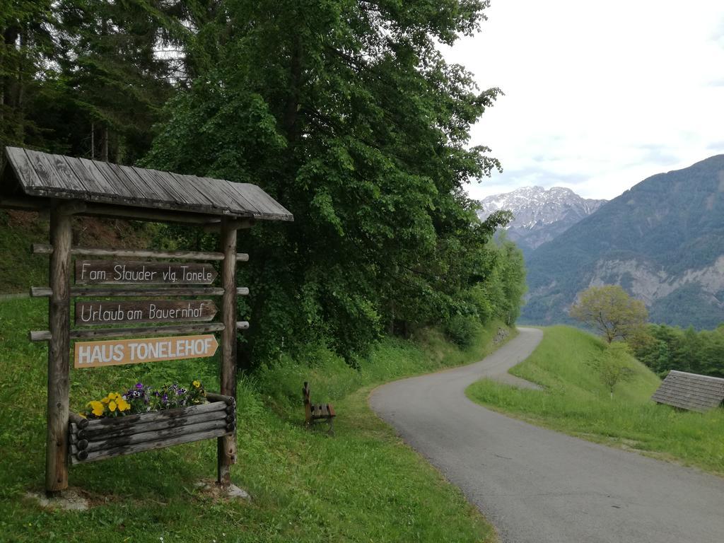 Ferienwohnung Haus Tonelehof Dellach im Drautal Exterior foto